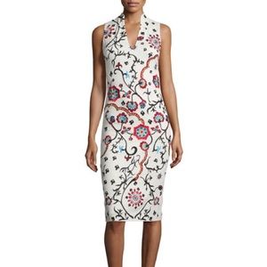 Alice and Olivia Fitted Floral Dress